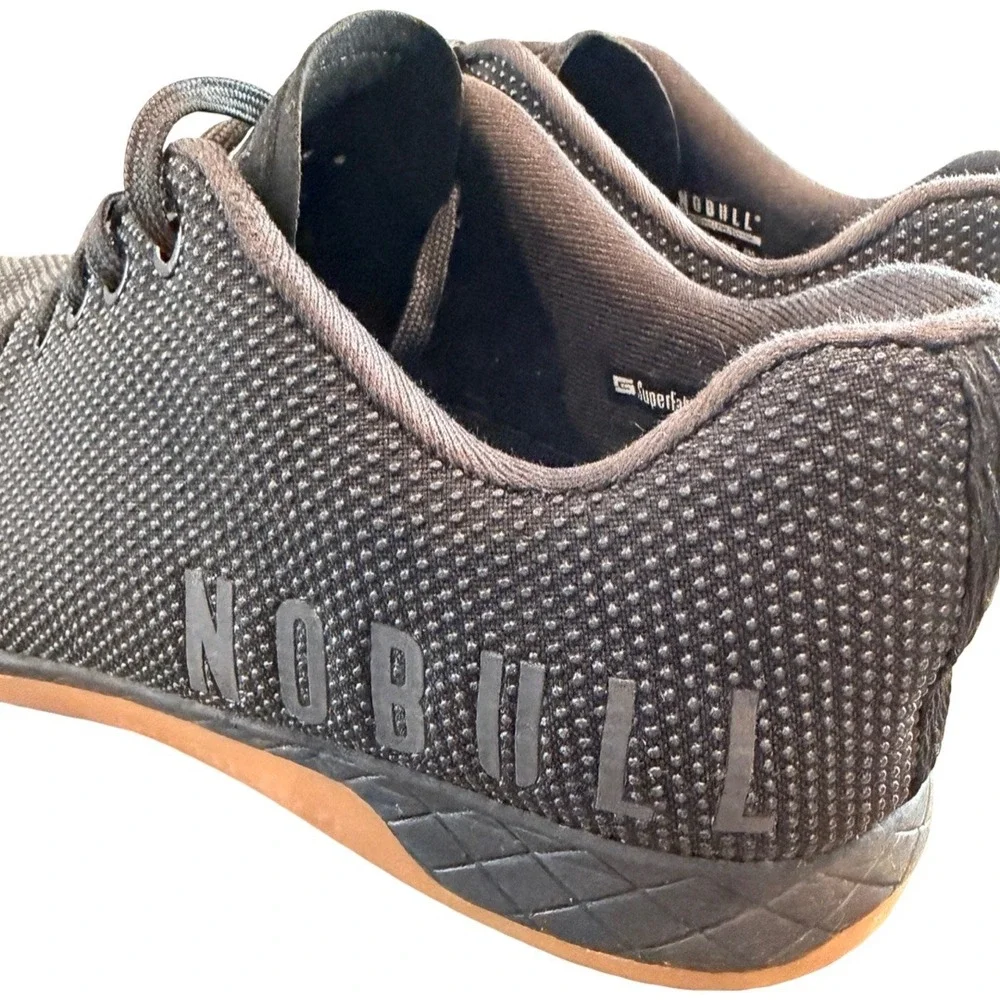 NOBULL Black Gum Trainer Mens Size 11.5 Training Shoes Low Top Sneaker Gym 10.5